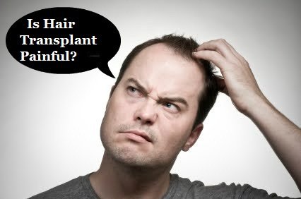 is a hair-transplant painful